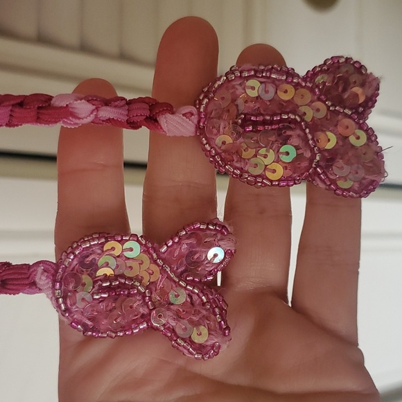 Like new! Design Options by Philip & Jane Gordon breast cancer fringe sweater - Picture 4 of 11